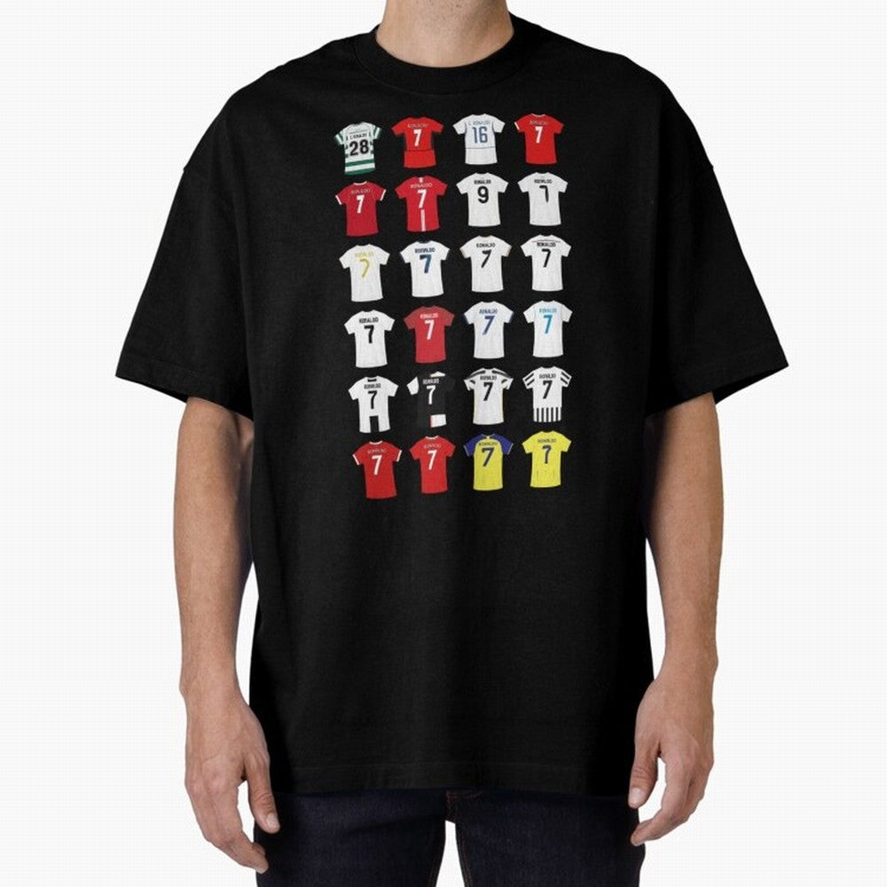 Cristiano Ronaldo Football Oversized T-Shirt Bring Supporter Culture to FIFA World Cup 2026 Spirit, Celebrating Germany, Cristiano Ronaldo, Global Supporter Spirit, Legendary Goals, National Colors and Tournament Celebration; Made for Collectors