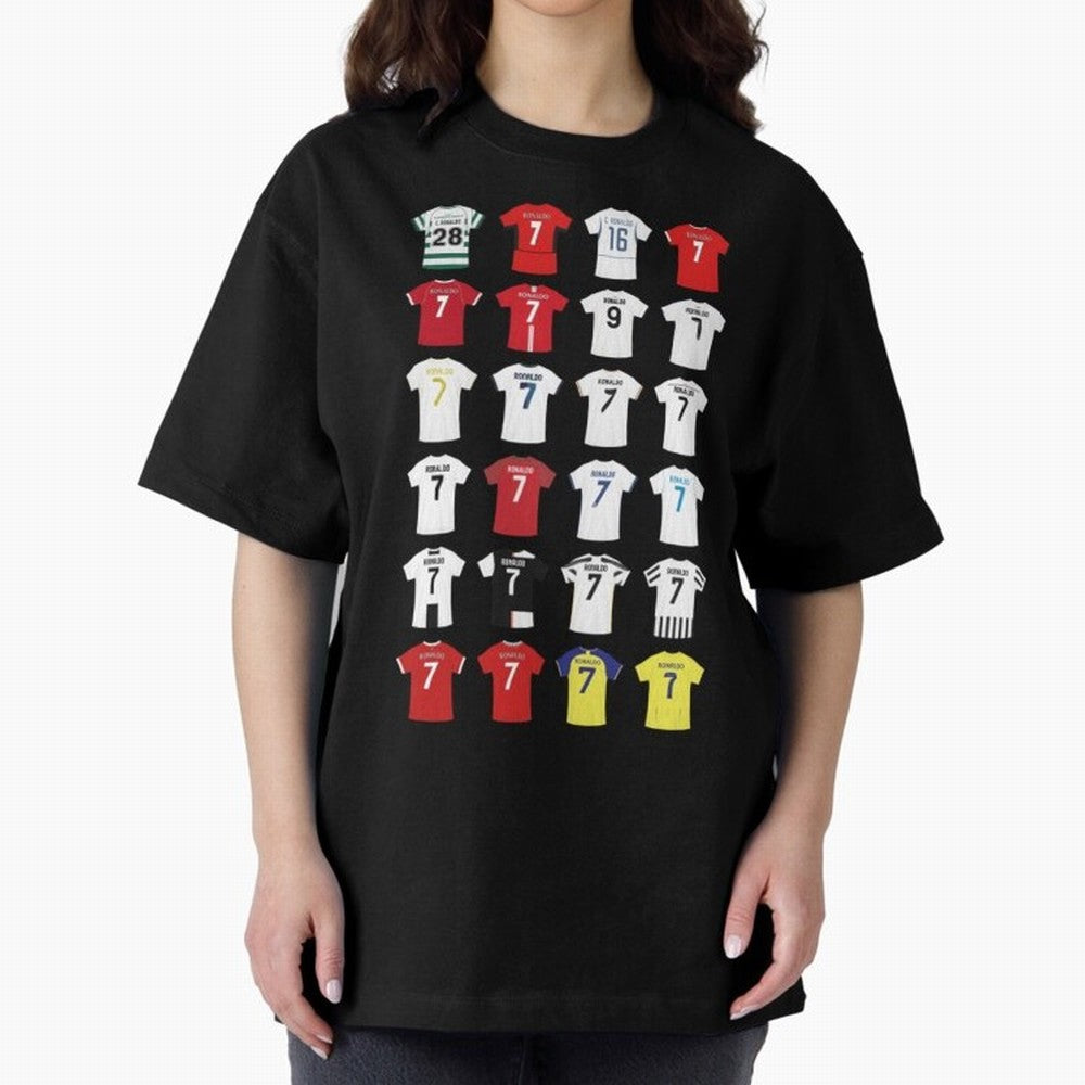Cristiano Ronaldo Football Oversized T-Shirt Bring Supporter Culture to FIFA World Cup 2026 Spirit, Celebrating Germany, Cristiano Ronaldo, Global Supporter Spirit, Legendary Goals, National Colors and Tournament Celebration; Made for Collectors