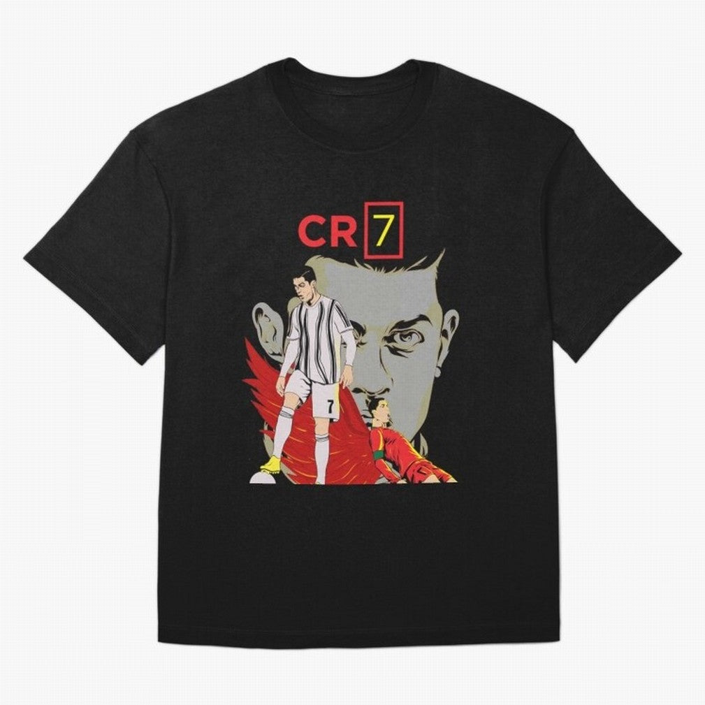 Cristiano Ronaldo Cristiano Ronaldo cr7 Oversized T-Shirt Support Iconic Players in Global Football Passion for FIFA World Cup 2026 Group Stage, Celebrating Mbappe and Neymar, Germany, Tournament Hype, Historic Matchups, Family Viewing Parties and
