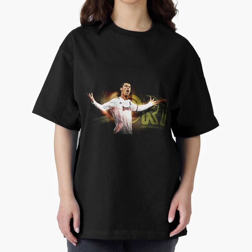 cristiano ronaldo 887 Oversized T-Shirt Wear the Spirit of FIFA World Cup 2026 USA Canada Mexico Capturing Messi and Cristiano Ronaldo, Spain and Netherlands Energy, Sports Nostalgia, International Competition, Famous Players and Unforgettable