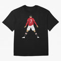 CR7 Man U SIIIIIUUUUUUU (Celebration) Oversized T-Shirt Celebrate Classic Football Spirit in FIFA World Cup 2026 USA Canada Mexico for Fans of Haaland and Mbappe and England, Bringing Football Festival Excitement, Trophy Ambitions, Country