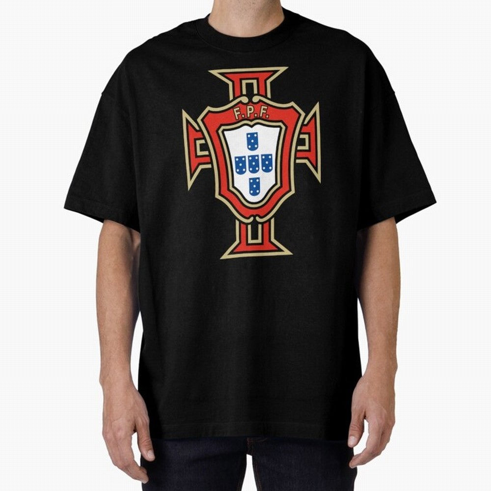 Portugal Soccer Logo Oversized T-Shirt Show Your Tournament Heart for FIFA World Cup 2026 Group Stage Built around Messi, Portugal, Spain and Germany Energy, Sports Nostalgia, International Competition, Famous Players and Unforgettable Victories;