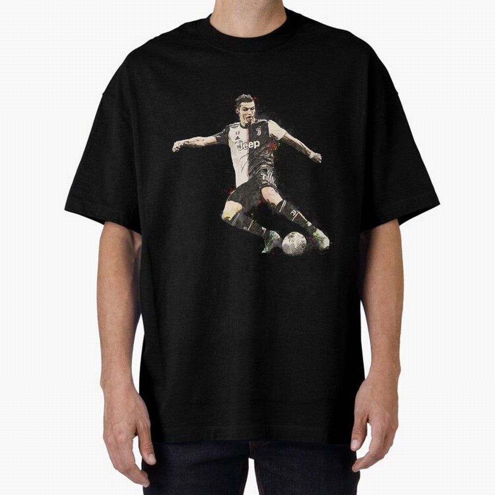 Cristiano Ronaldo Oversized T-Shirt Bring Match Day Fire to the FIFA World Cup 2026 Group Stage Journey through CR7 Highlights, Argentina Pride, Vintage Soccer Flavor, Modern Football Stars, National Flags and Final Night Emotion; Made for