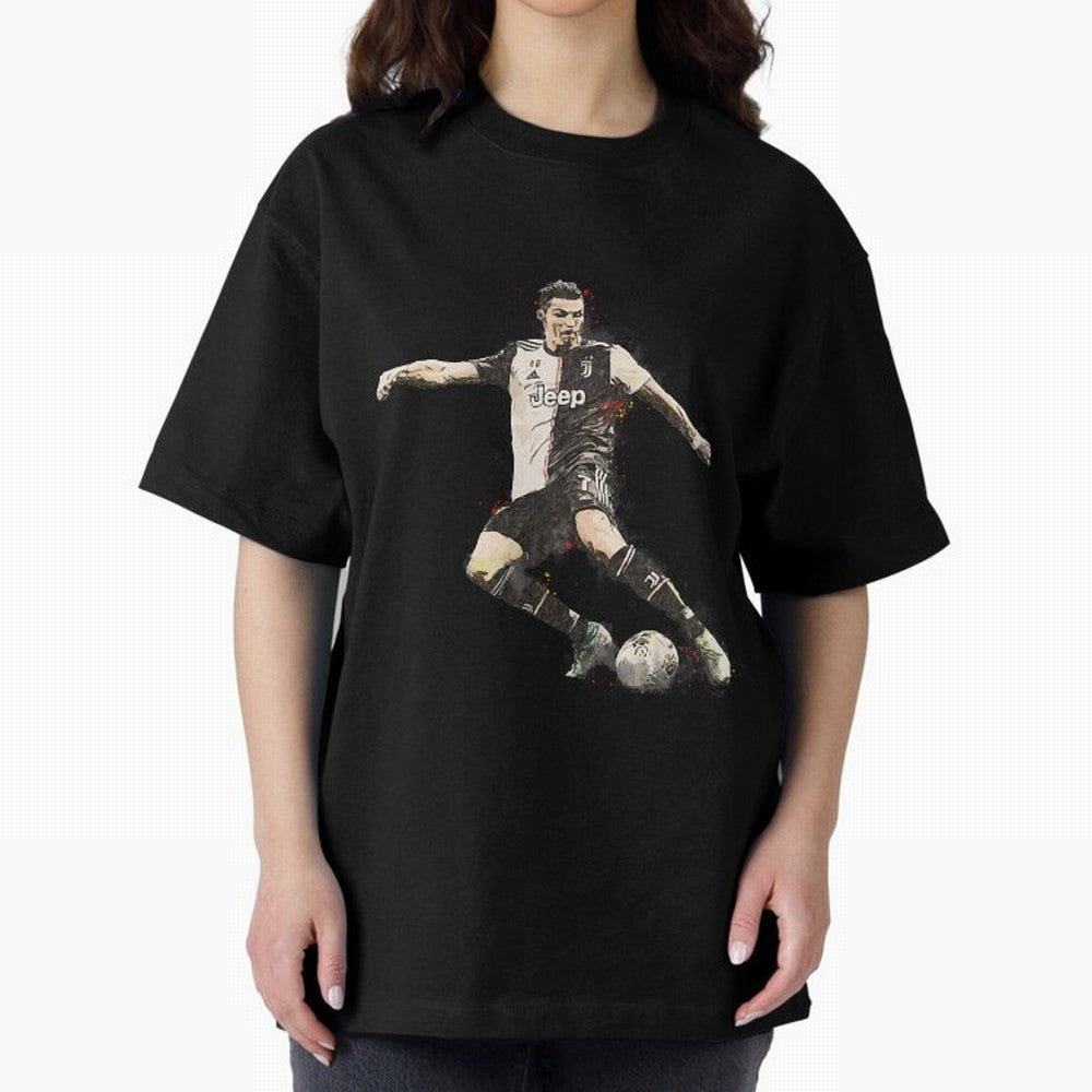 Cristiano Ronaldo Oversized T-Shirt Bring Match Day Fire to the FIFA World Cup 2026 Group Stage Journey through CR7 Highlights, Argentina Pride, Vintage Soccer Flavor, Modern Football Stars, National Flags and Final Night Emotion; Made for