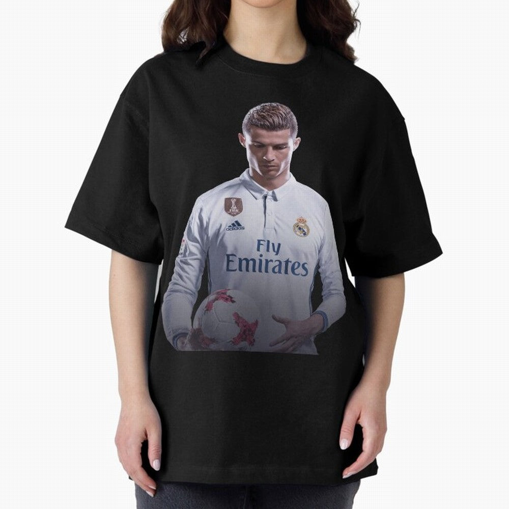 Ronaldo Madrid Jersey Poster Oversized T-Shirt Bring Legendary Rivalry Energy to FIFA World Cup 2026 Centered on Haaland and Mbappe, Argentina and Brazil Energy, Stadium Memories, Football Loyalty, International Chants and Championship Tradition;