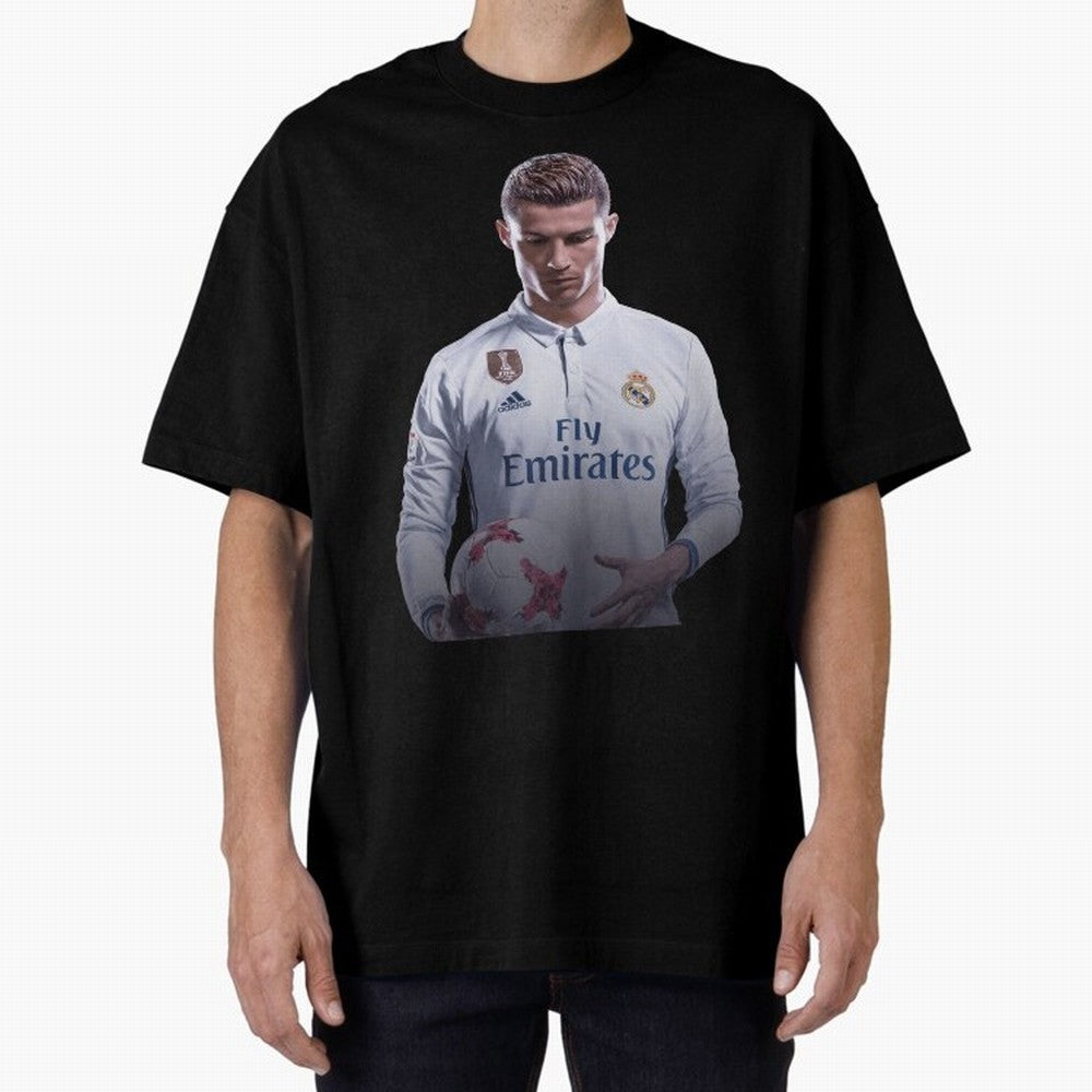 Ronaldo Madrid Jersey Poster Oversized T-Shirt Bring Legendary Rivalry Energy to FIFA World Cup 2026 Centered on Haaland and Mbappe, Argentina and Brazil Energy, Stadium Memories, Football Loyalty, International Chants and Championship Tradition;