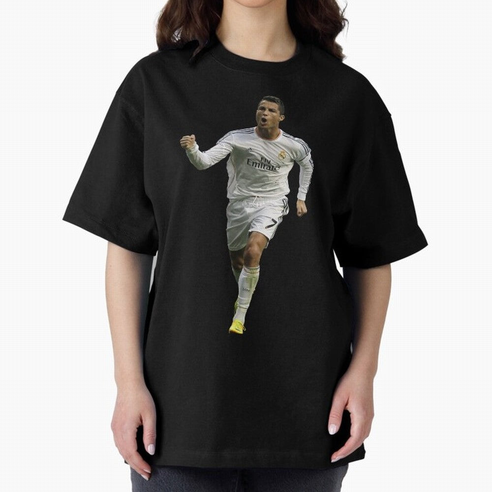 Cristiano Cool Sticker Oversized T-Shirt Make Memories around FIFA World Cup 2026 Group Stage Spirit, with Portugal, Spain and Germany, Neymar, Champion Mindset, Group Stage Buzz, Knockout Tension and Passionate Fan Culture; Ideal for Fans Who