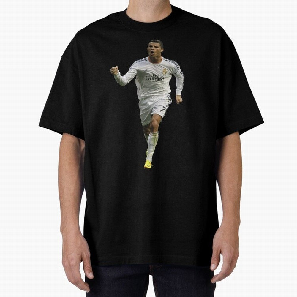 Cristiano Cool Sticker Oversized T-Shirt Make Memories around FIFA World Cup 2026 Group Stage Spirit, with Portugal, Spain and Germany, Neymar, Champion Mindset, Group Stage Buzz, Knockout Tension and Passionate Fan Culture; Ideal for Fans Who