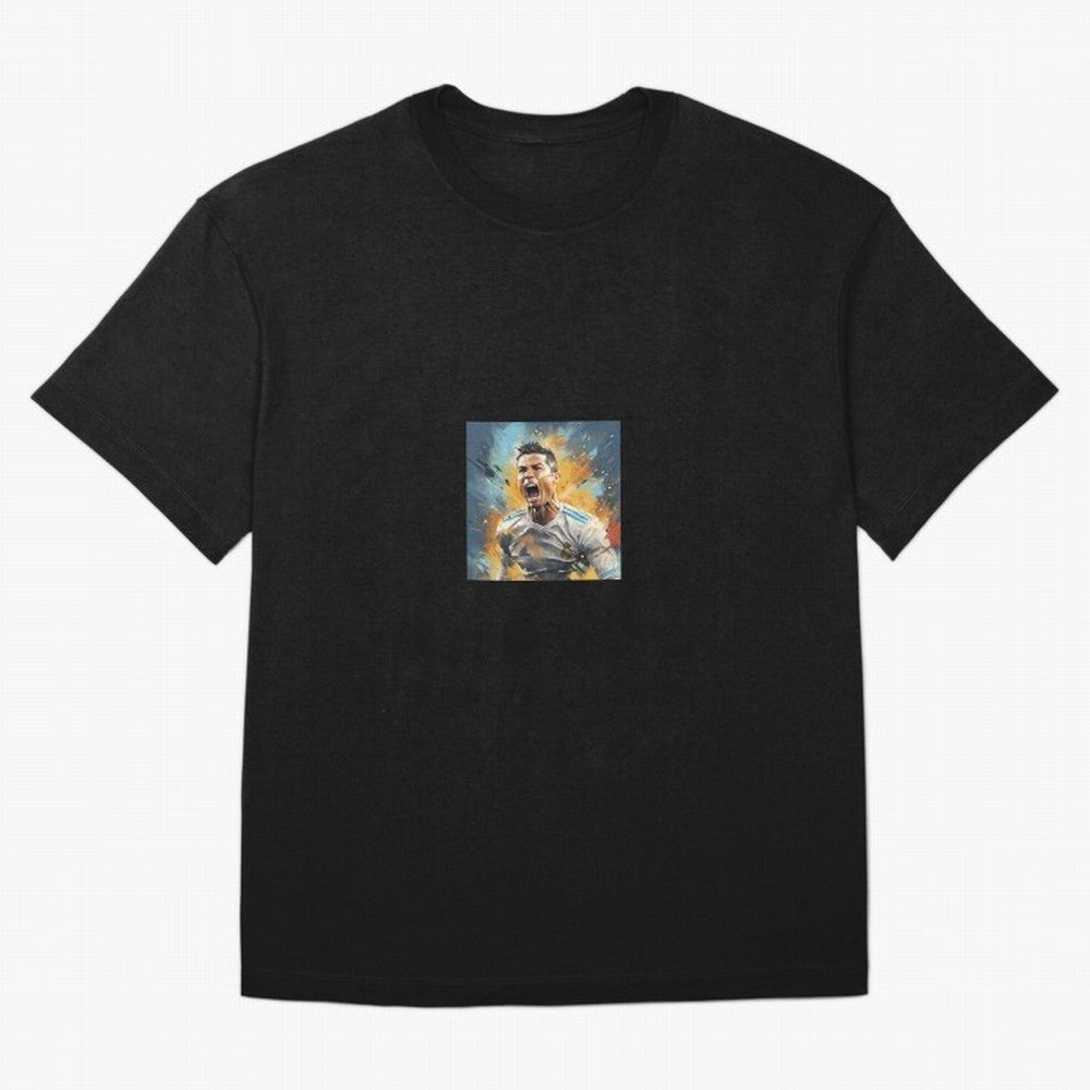 Cristiano Ronaldo Oversized T-Shirt Celebrate Football Dreams Across FIFA World Cup 2026 Built around Cristiano Ronaldo, Haaland and CR7, Brazil Energy, Vintage Soccer Flavor, Modern Football Stars, National Flags and Final Night Emotion; Ideal for