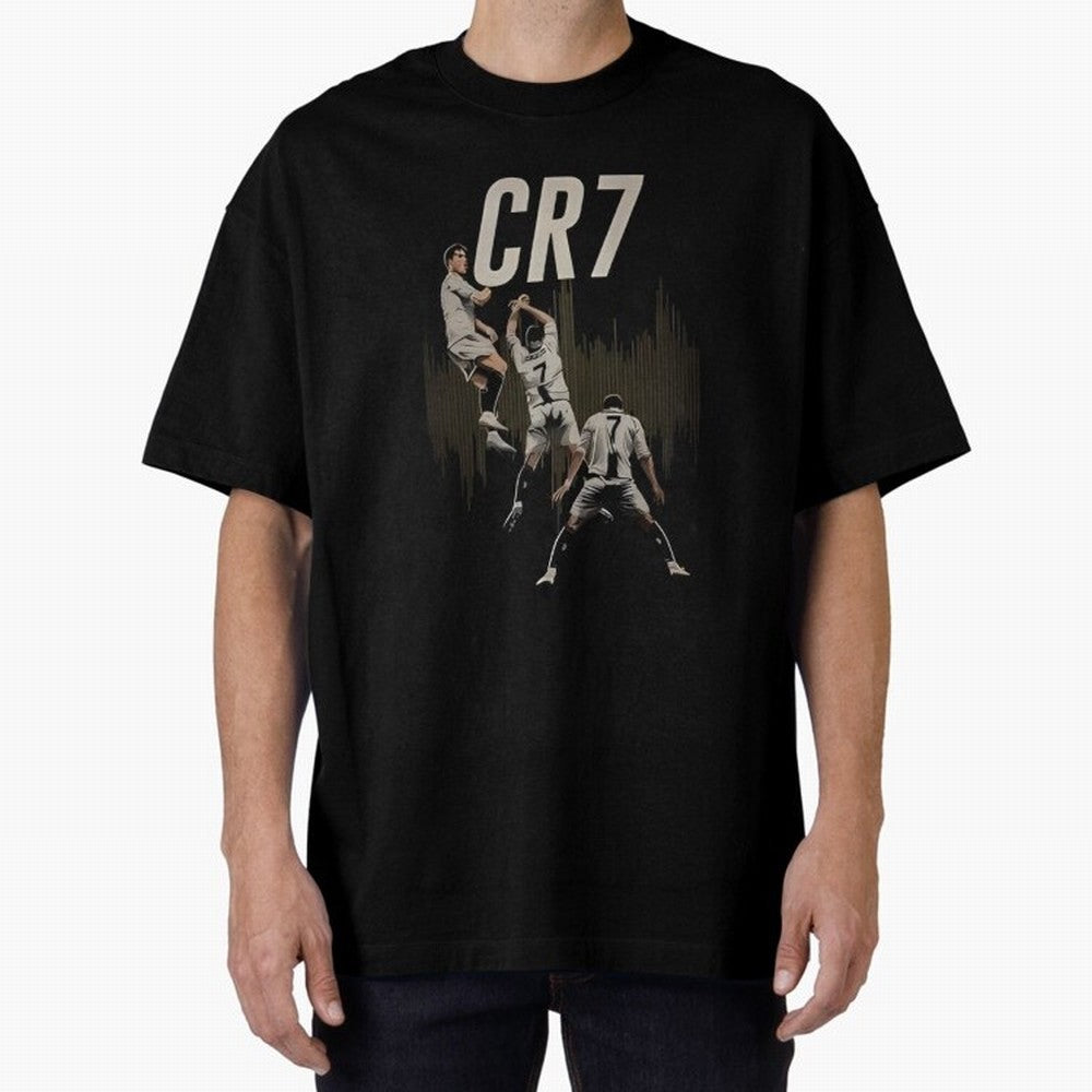 Cr7 Oversized T-Shirt Stand Out with Spirit from Global Football Passion for FIFA World Cup 2026 Group Stage, Made for Cristiano Ronaldo, France and Portugal, Match Day Excitement, Supporter Culture, Golden Goals and Global Football Passion;