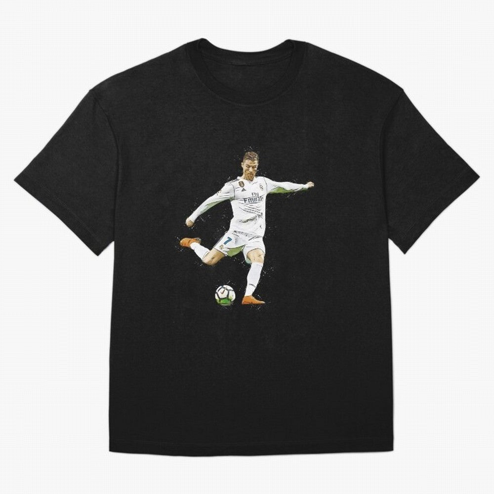 Cristiano Ronaldo Celebration Oversized T-Shirt Show Your Stadium Side during Global Football Passion for FIFA World Cup 2026 USA Canada Mexico, Driven by Messi, Neymar and Mbappe, Argentina, France and Brazil, Goal Celebration Energy, Supporter