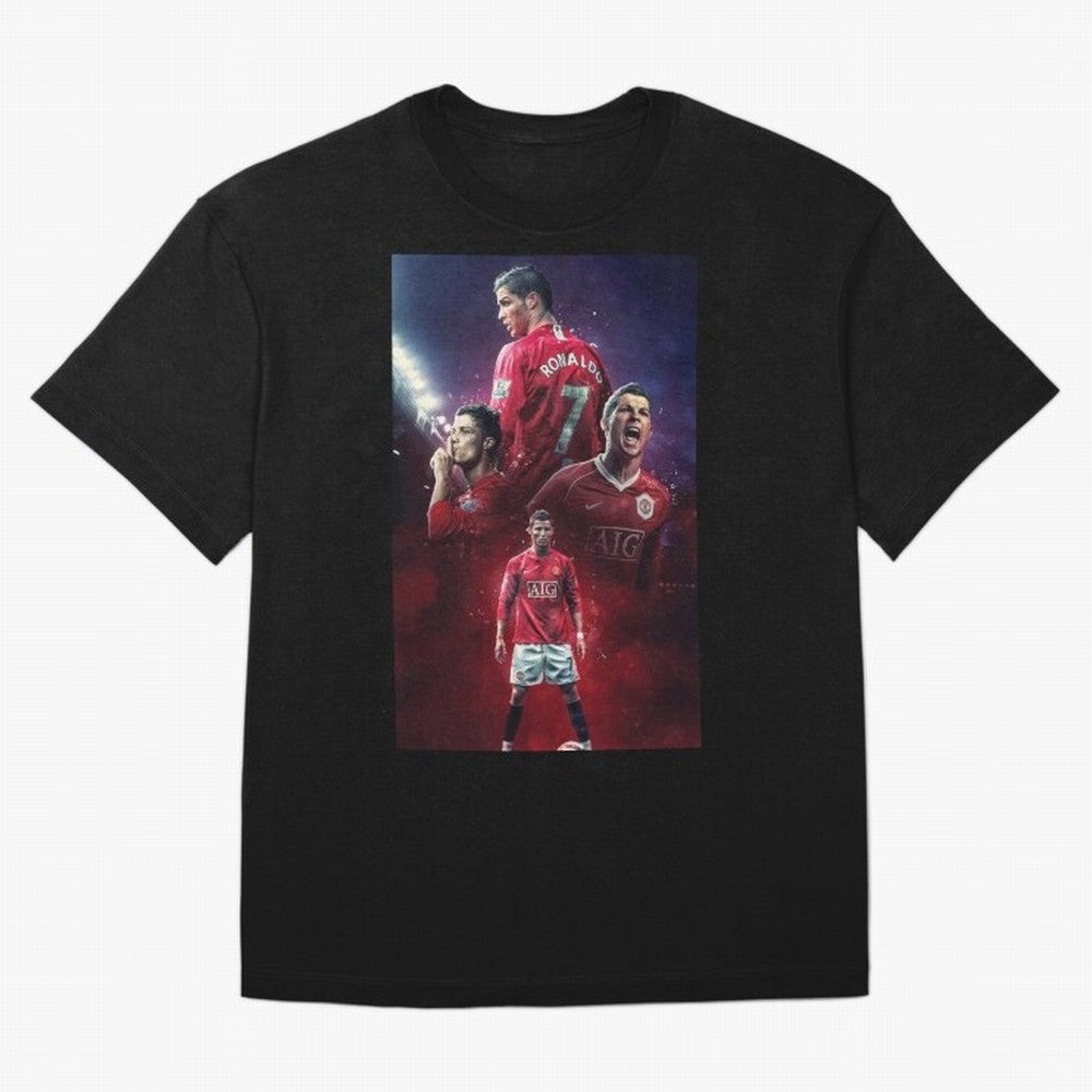 Cristiano Ronaldo dos Santos Aveiro Art Oversized T-Shirt Show Match Day Excitement for the FIFA World Cup 2026 Journey through Messi, Neymar and Mbappe Highlights, France and Portugal Pride, Fan Favorite Moments, National Team Passion, Big Match