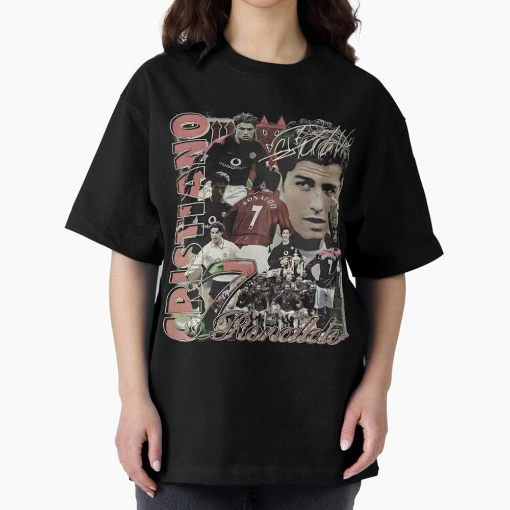 Limited Cristiano Ronaldo CR7 Vintage Oversized T-Shirt Bring Champion Energy into FIFA World Cup 2026 Group Stage Spirit, Celebrating England, CR7 and Messi, Match Day Excitement, Supporter Culture, Golden Goals and Global Football Passion;