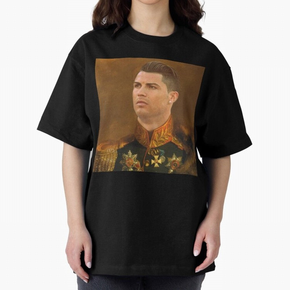 cristiano ronaldo - replaceface Oversized T-Shirt Carry National Pride through Match Day Hype around FIFA World Cup 2026, Messi, England, Football History, Final Match Energy, Crowd Noise and Once in a Lifetime Moments; Built for Supporters Chasing