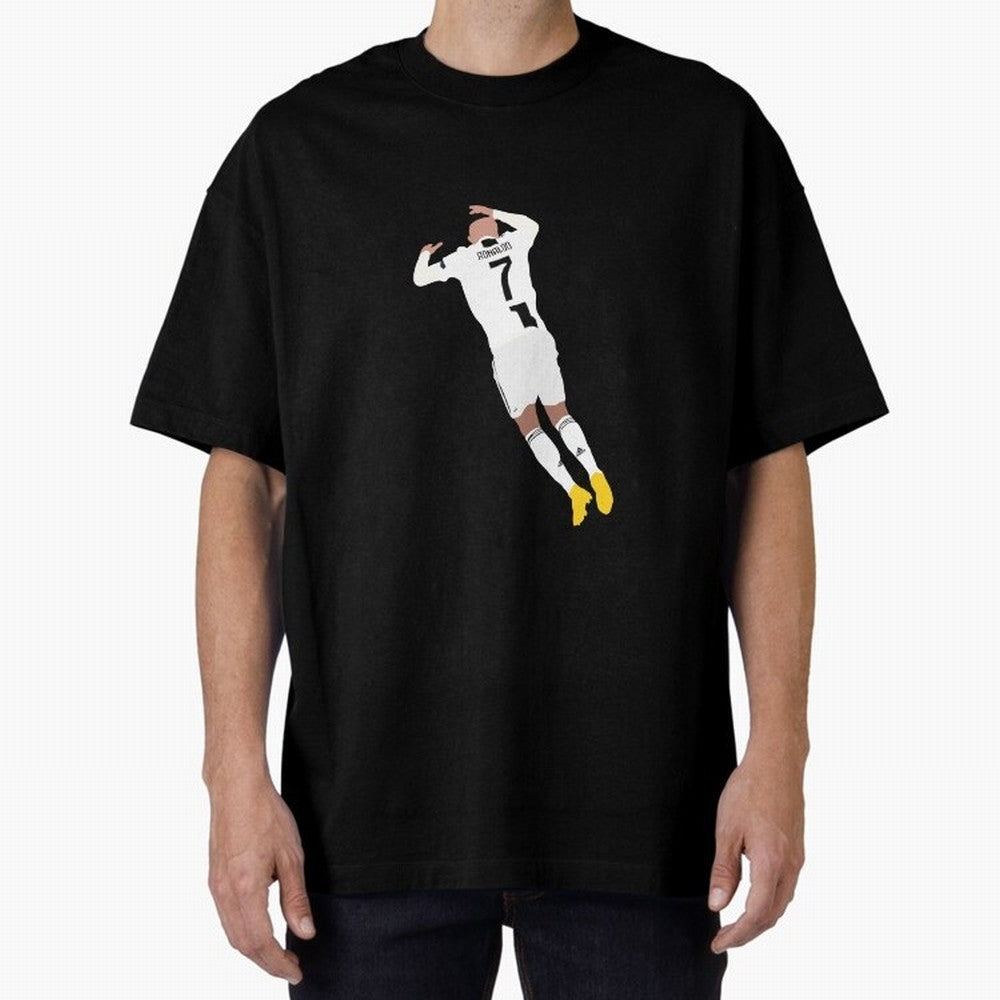 cristiano ronaldo goal celebration Oversized T-Shirt Celebrate Fan Favorites in FIFA World Cup 2026 Inspired by Haaland and Mbappe, Brazil, Portugal and Argentina Energy, Football History, Final Match Energy, Crowd Noise and Once in a Lifetime