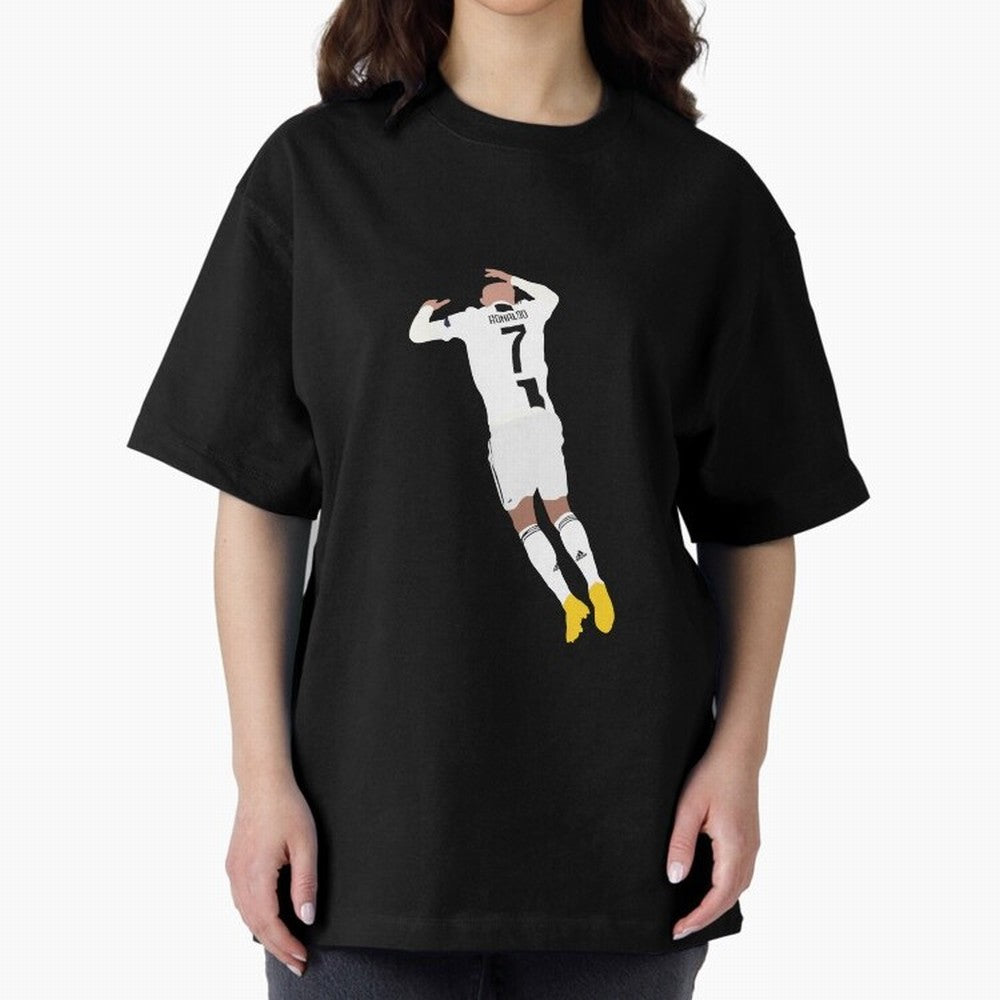 cristiano ronaldo goal celebration Oversized T-Shirt Celebrate Fan Favorites in FIFA World Cup 2026 Inspired by Haaland and Mbappe, Brazil, Portugal and Argentina Energy, Football History, Final Match Energy, Crowd Noise and Once in a Lifetime