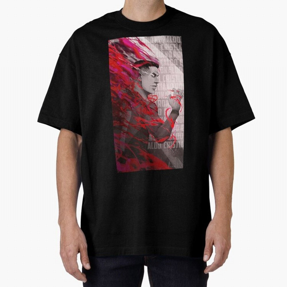 Cristiano Ronaldo x Blue Lock Oversized T-Shirt Experience FIFA World Cup 2026 Spirit, Built around Argentina, Messi, Stadium Chants, National Pride, Trophy Dreams and Unforgettable Football Memories; Ideal for Fans Who Follow Messi, Cristiano