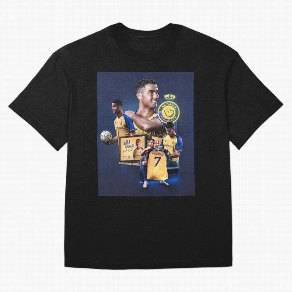 Art Cristiano Ronaldo Wallpaper Oversized T-Shirt Join Supporters Worldwide for FIFA World Cup 2026 Group Stage with Haaland, Brazil Energy, Goal Celebration Energy, Supporter Heritage, Football Icons and Worldwide Tournament Joy; Ideal for