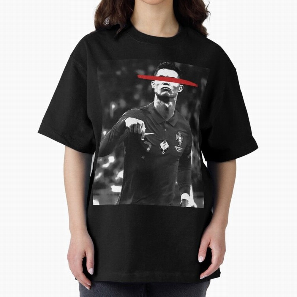 Cristiano in Rubrum Plaga Oversized T-Shirt Show Support during FIFA World Cup 2026 USA Canada Mexico Spirit, Made for Brazil, Portugal and Argentina, CR7, Goal Celebration Energy, Supporter Heritage, Football Icons and Worldwide Tournament Joy;