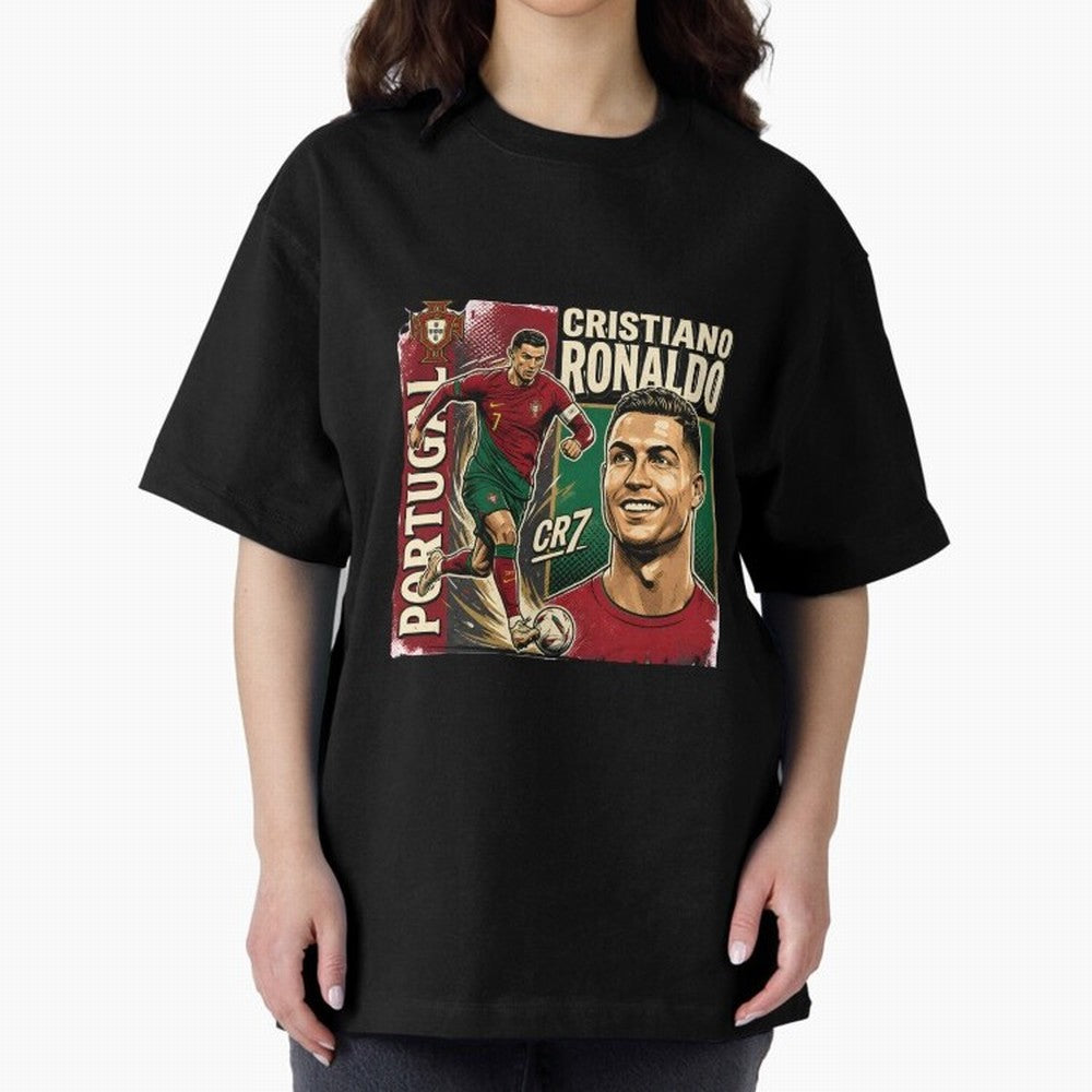 Ronaldo Portugal Vintage Oversized T-Shirt Build FIFA World Cup 2026 Group Stage Spirit, Made for Netherlands, Messi, Soccer Culture, Superstar Moments, National Team Dreams and Competitive Fire; Perfect for People Who Love Argentina, Brazil,