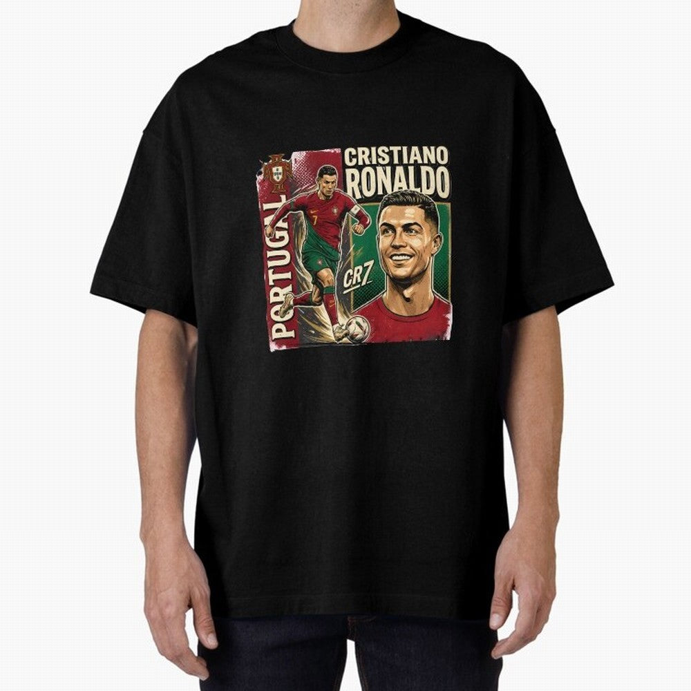 Ronaldo Portugal Vintage Oversized T-Shirt Build FIFA World Cup 2026 Group Stage Spirit, Made for Netherlands, Messi, Soccer Culture, Superstar Moments, National Team Dreams and Competitive Fire; Perfect for People Who Love Argentina, Brazil,