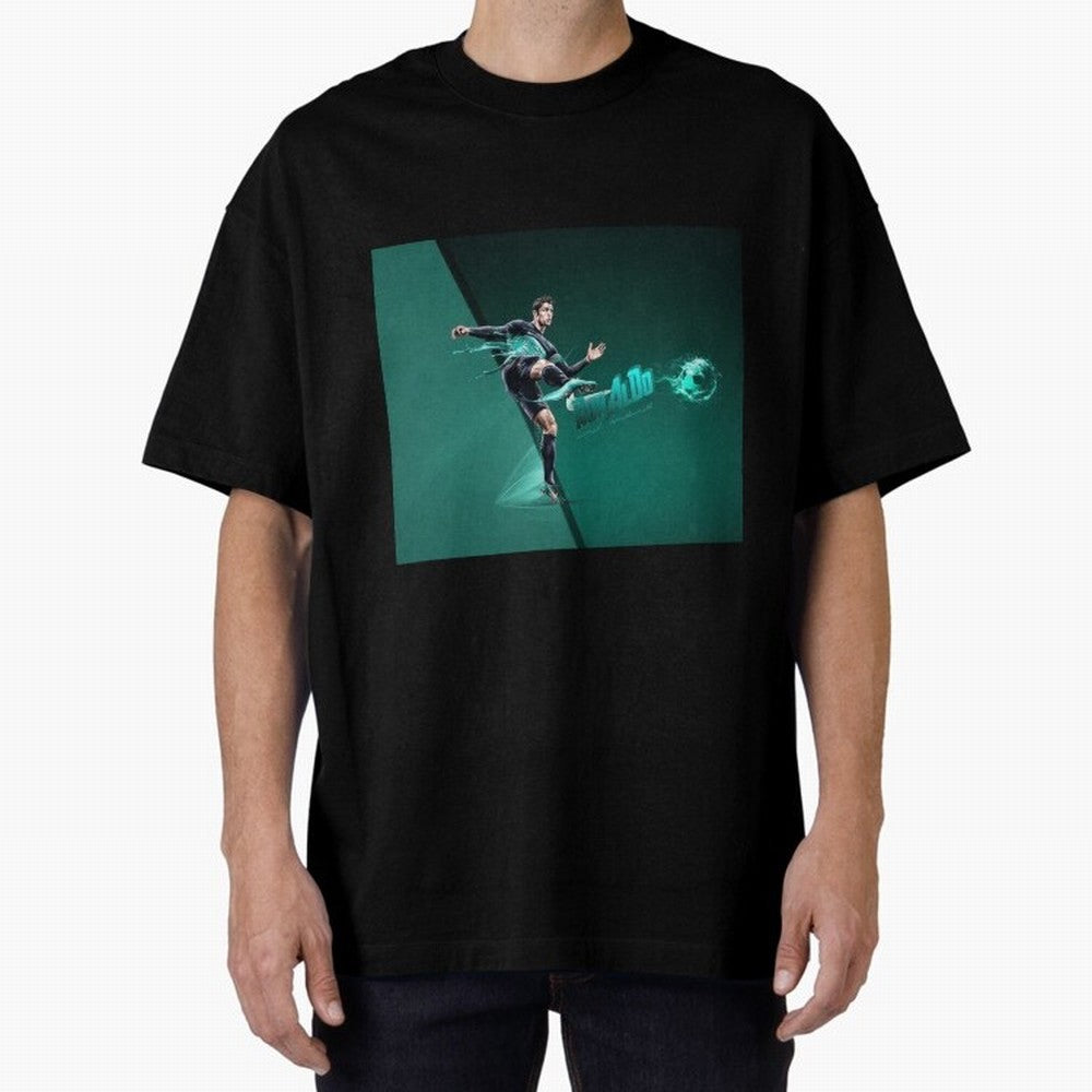 Cristiano Ronaldo #442 Oversized T-Shirt Bring Bold Fan Energy to Global Football Passion for FIFA World Cup 2026, Built around Mbappe and Neymar, Spain, Football Passion, Legendary Performances, Festival Vibes and Supporter Community; Ideal for