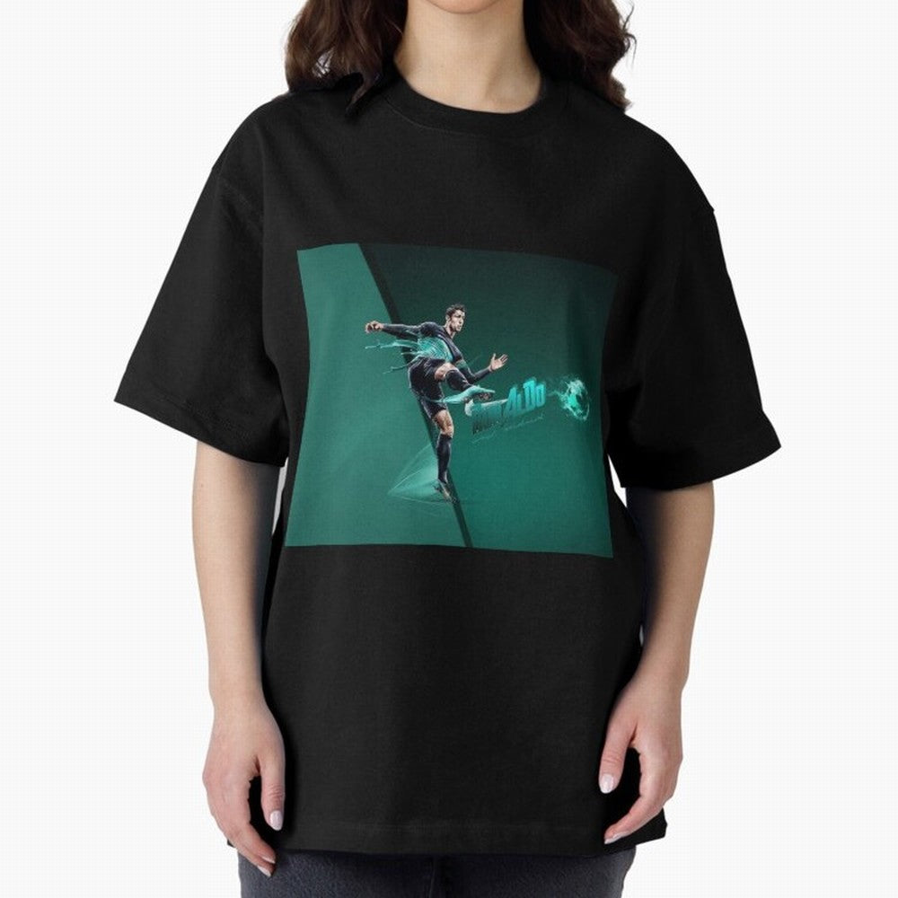 Cristiano Ronaldo #442 Oversized T-Shirt Bring Bold Fan Energy to Global Football Passion for FIFA World Cup 2026, Built around Mbappe and Neymar, Spain, Football Passion, Legendary Performances, Festival Vibes and Supporter Community; Ideal for