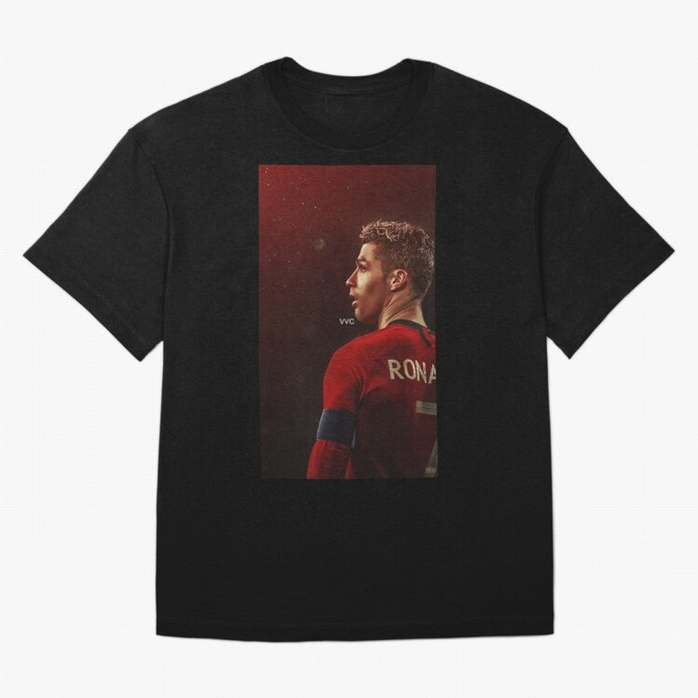 Art Ronaldo Wallpaper Oversized T-Shirt Fuel Match Day Hype around FIFA World Cup 2026, Neymar, England, France and Netherlands, Tournament Hype, Historic Matchups, Family Viewing Parties and Global Sports Pride; Ideal for Football Dads, Football