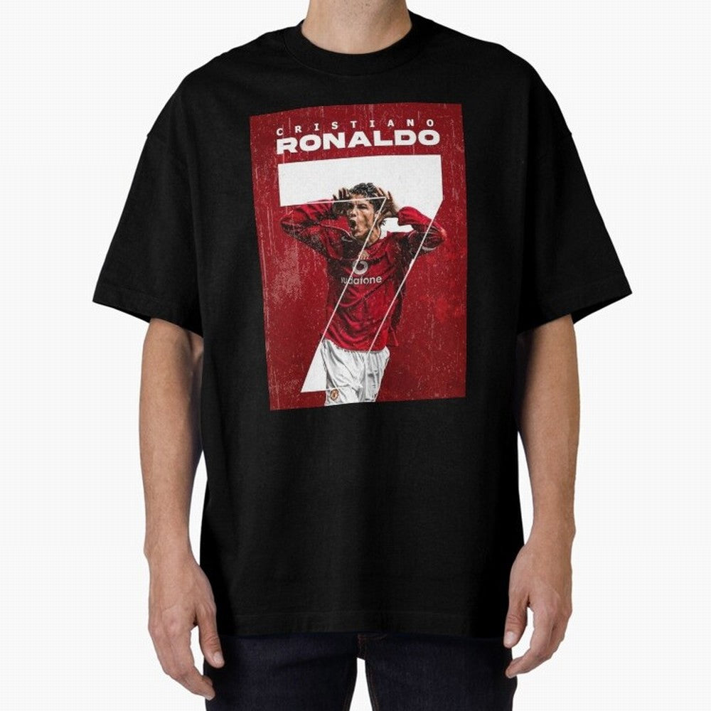 Cristiano Ronaldo Oversized T-Shirt Keep the Legacy of Global Football Passion for FIFA World Cup 2026 Group Stage, Made for Mbappe, Netherlands, Tournament Hype, Historic Matchups, Family Viewing Parties and Global Sports Pride; Ideal for Football