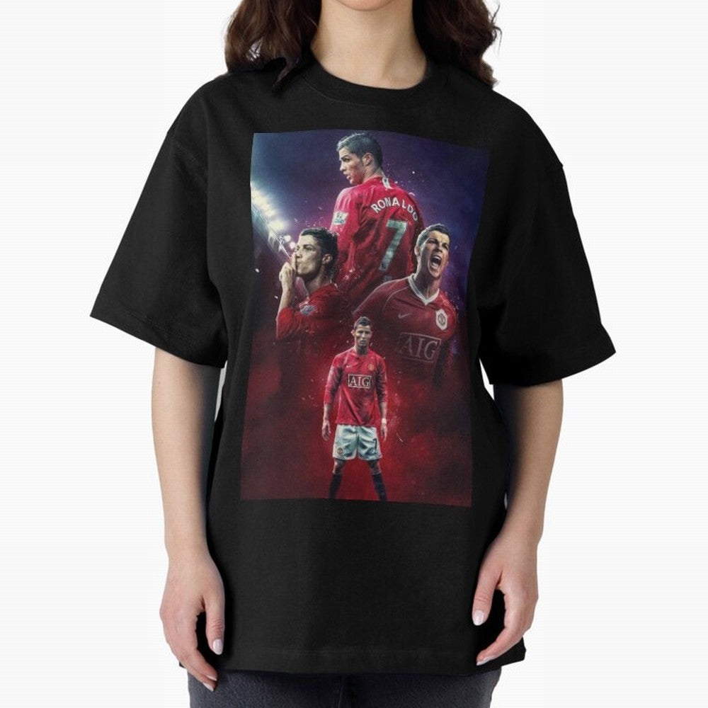 CR7 Art Wallpaper Ronaldo Posters Oversized T-Shirt Support the Legends of FIFA World Cup 2026 USA Canada Mexico for Fans of Messi, CR7 and Mbappe and Spain, Bringing Tournament Hype, Historic Matchups, Family Viewing Parties and Global Sports