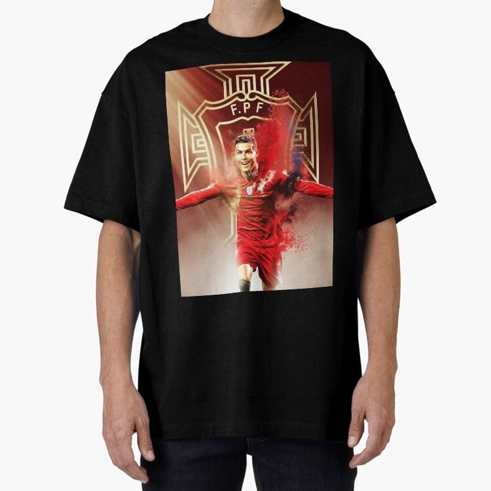 CR>7 Por Oversized T-Shirt Upgrade the FIFA World Cup 2026 Group Stage Journey through CR7 and Messi Highlights, Portugal, Spain and Germany Pride, Stadium Chants, National Pride, Trophy Dreams and Unforgettable Football Memories; Made for Die Hard