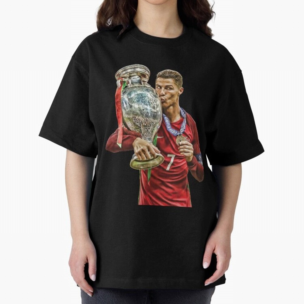 Ronaldo The Lagend Oversized T-Shirt Follow the Final Road of FIFA World Cup 2026 for Fans of Mbappe and Spain, Bringing Worldwide Fan Energy, Dramatic Goals, Stadium Lights and Championship Celebrations; Ideal for Fans Who Follow Messi, Cristiano
