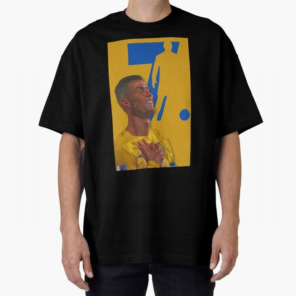 Cristiano ronaldo Oversized T-Shirt Celebrate Every Goal in FIFA World Cup 2026 Spirit, Capturing England and Germany, Cristiano Ronaldo, Fan Favorite Moments, National Team Passion, Big Match Drama and Soccer History; Made for Collectors Who Enjoy
