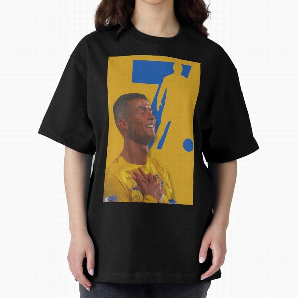 Cristiano ronaldo Oversized T-Shirt Celebrate Every Goal in FIFA World Cup 2026 Spirit, Capturing England and Germany, Cristiano Ronaldo, Fan Favorite Moments, National Team Passion, Big Match Drama and Soccer History; Made for Collectors Who Enjoy