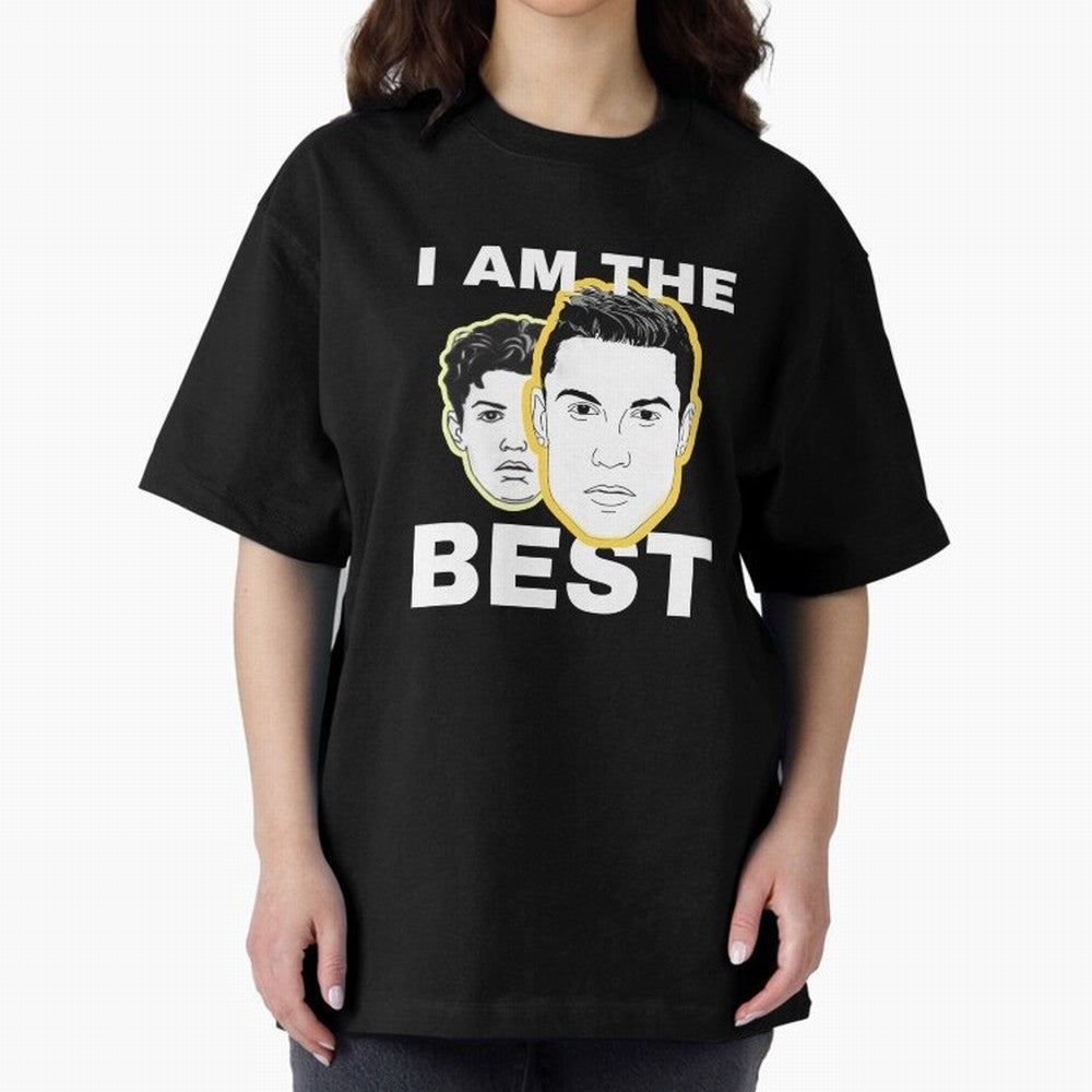 Cristiano Ronaldo - I Am The Best. Oversized T-Shirt Celebrate the Road through FIFA World Cup 2026 USA Canada Mexico Made for Neymar, Argentina Energy, Goal Celebration Energy, Supporter Heritage, Football Icons and Worldwide Tournament Joy;