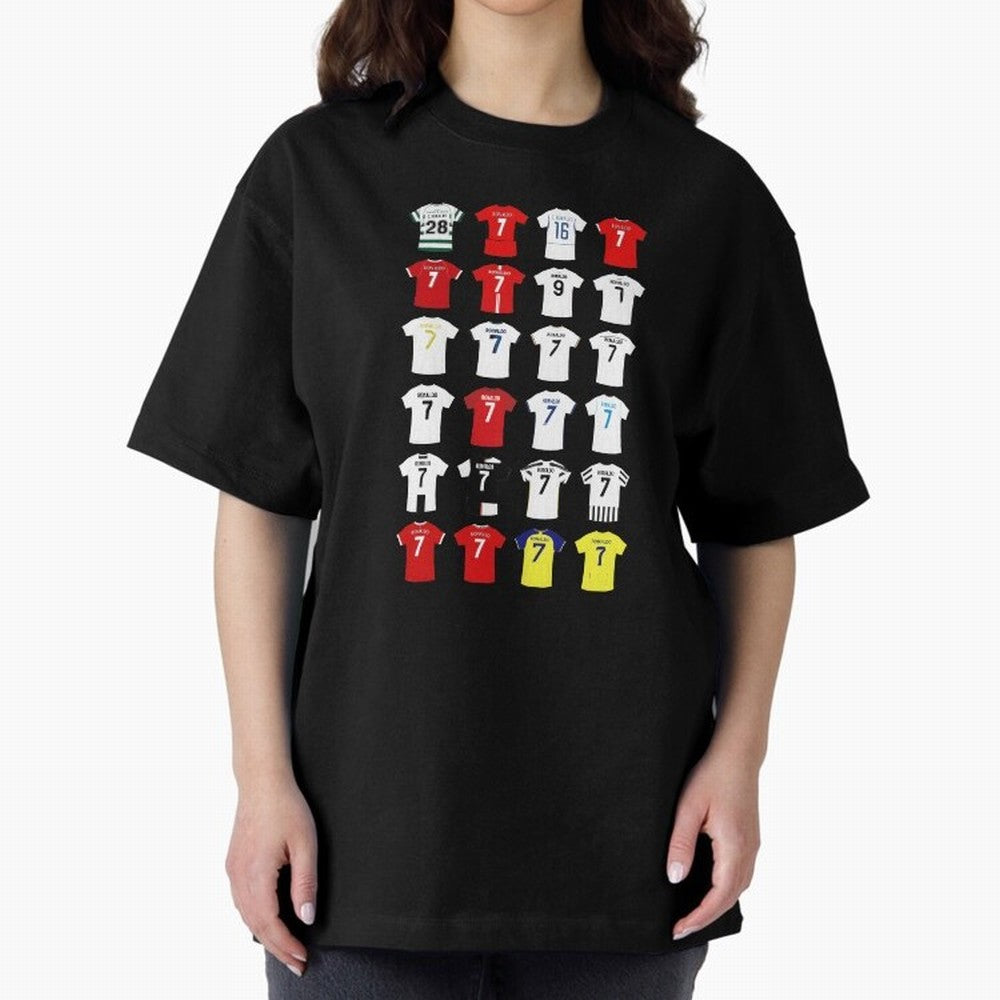 Cristiano Ronaldo Football Shirt Oversized T-Shirt Upgrade FIFA World Cup 2026 USA Canada Mexico Capturing Cristiano Ronaldo, Haaland and CR7, Germany Energy, Classic Soccer Heritage, Championship Pressure, Fan Loyalty and International Pride;