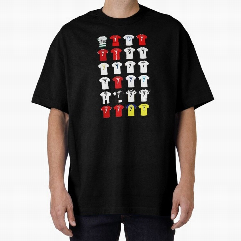 Cristiano Ronaldo Football Shirt Oversized T-Shirt Upgrade FIFA World Cup 2026 USA Canada Mexico Capturing Cristiano Ronaldo, Haaland and CR7, Germany Energy, Classic Soccer Heritage, Championship Pressure, Fan Loyalty and International Pride;