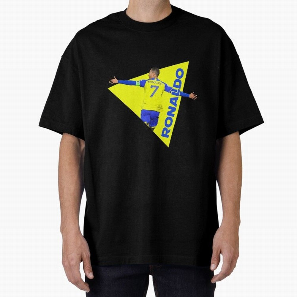 Cristiano Ronaldo Oversized T-Shirt Celebrate Fan Favorites in FIFA World Cup 2026 USA Canada Mexico Centered on Neymar, Argentina, France and Brazil Energy, Match Day Excitement, Supporter Culture, Golden Goals and Global Football Passion; Made
