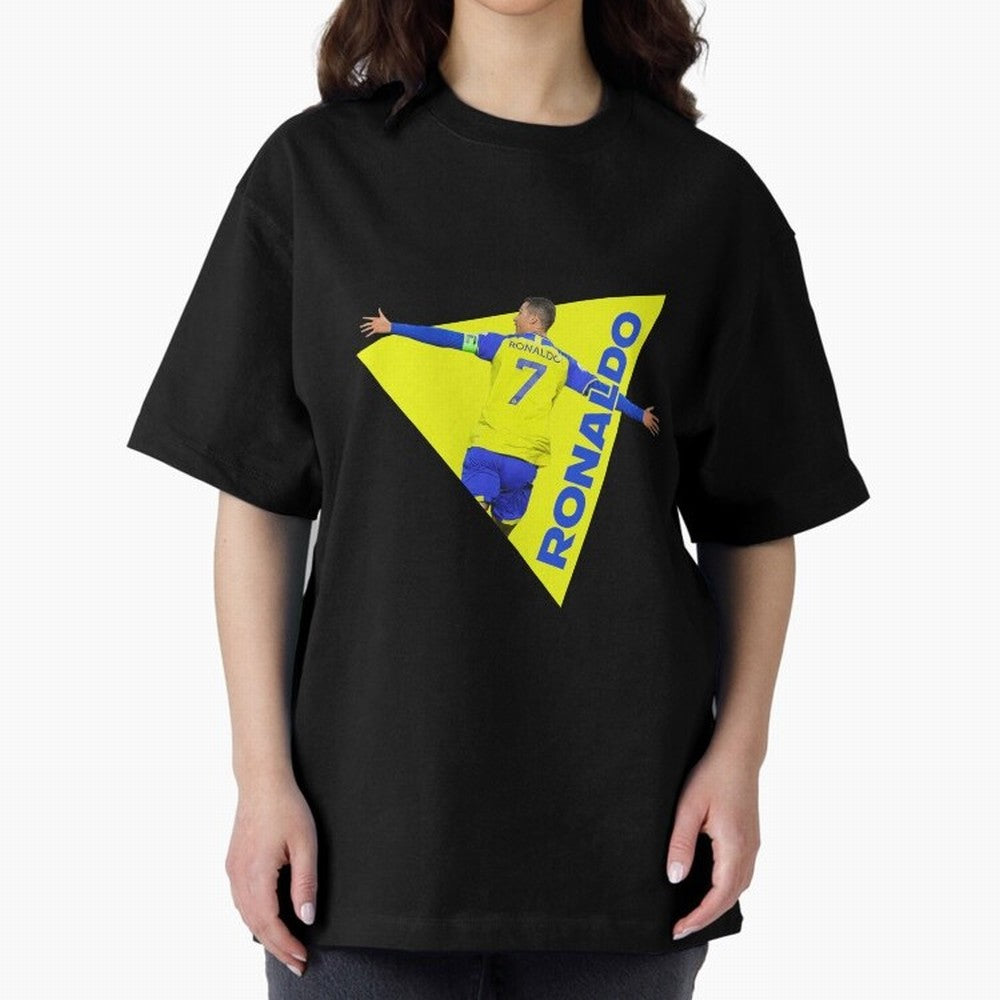 Cristiano Ronaldo Oversized T-Shirt Celebrate Fan Favorites in FIFA World Cup 2026 USA Canada Mexico Centered on Neymar, Argentina, France and Brazil Energy, Match Day Excitement, Supporter Culture, Golden Goals and Global Football Passion; Made