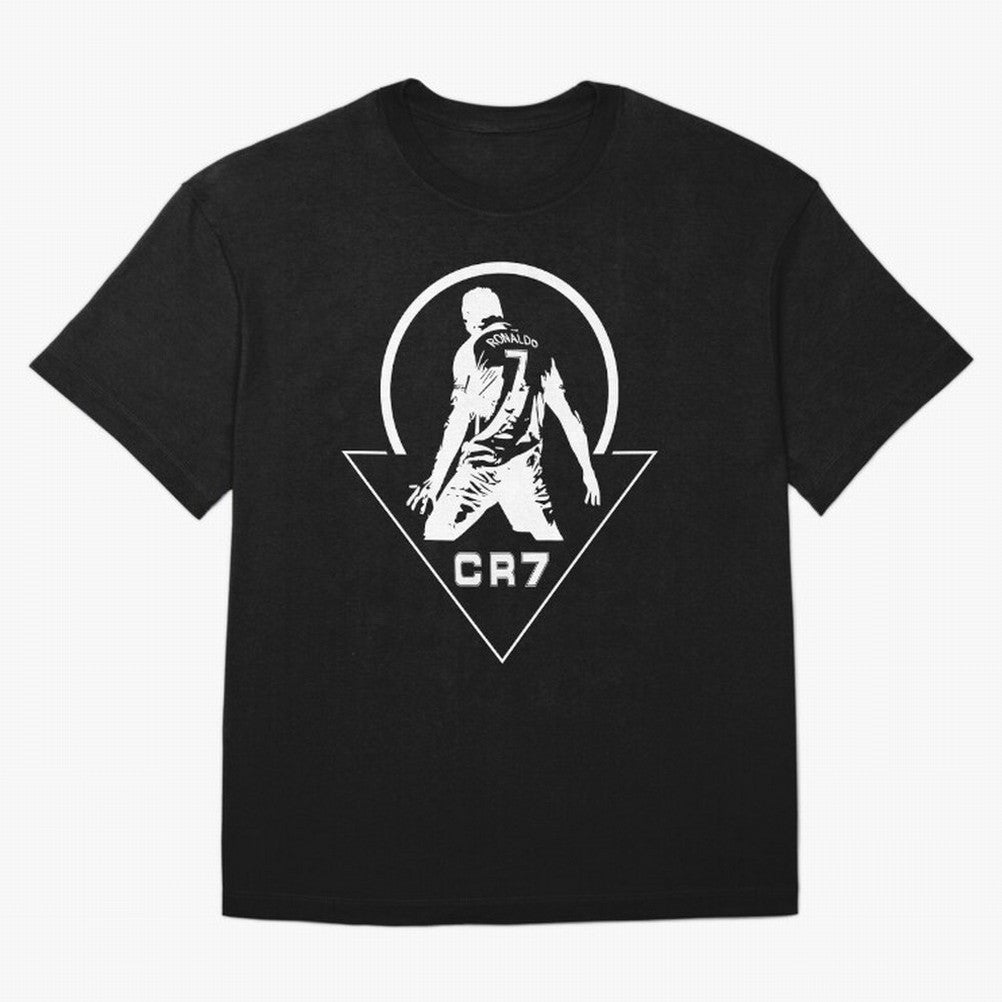 C R 7 Oversized T-Shirt Stand with FIFA World Cup 2026 USA Canada Mexico for Fans of Messi, CR7 and Mbappe and England, France and Netherlands, Bringing Match Day Excitement, Supporter Culture, Golden Goals and Global Football Passion; Perfect for