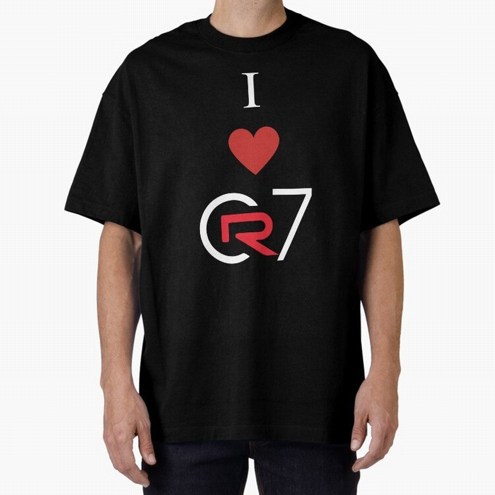 Cristiano Ronaldo T-shirt Oversized T-Shirt Follow the Road to FIFA World Cup 2026 Spirit, Made for Spain and Netherlands, CR7 and Messi, Supporter Pride, Iconic Celebrations, Legendary Names and Global Match Day Energy; Ideal for Fans Who Follow