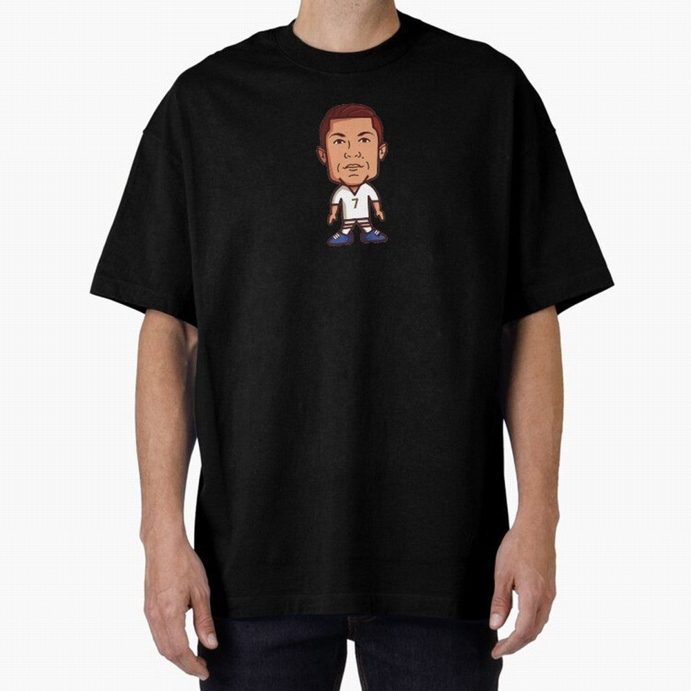 Cr7 Cristiano Ronaldo Oversized T-Shirt Refresh Global Football Passion for FIFA World Cup 2026 USA Canada Mexico, with Cristiano Ronaldo, Brazil, Portugal and Argentina, Goal Celebration Energy, Supporter Heritage, Football Icons and Worldwide