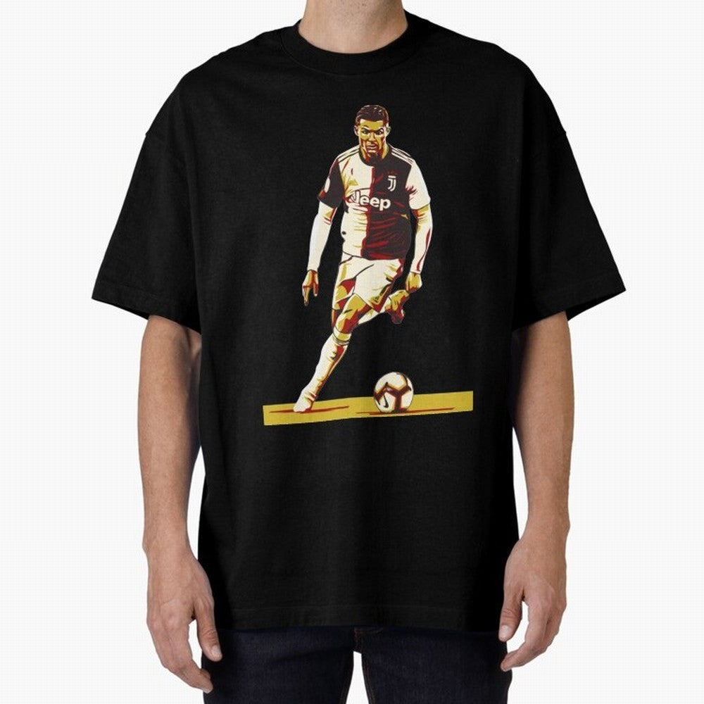 Cristiano Ronaldo Ronaldo Oversized T-Shirt Remember FIFA World Cup 2026 Group Stage for Fans of Haaland and Brazil, Portugal and Argentina, Bringing Game Day Rituals, Football Legends, Country Pride and the Road to the Final; Perfect for Fans,