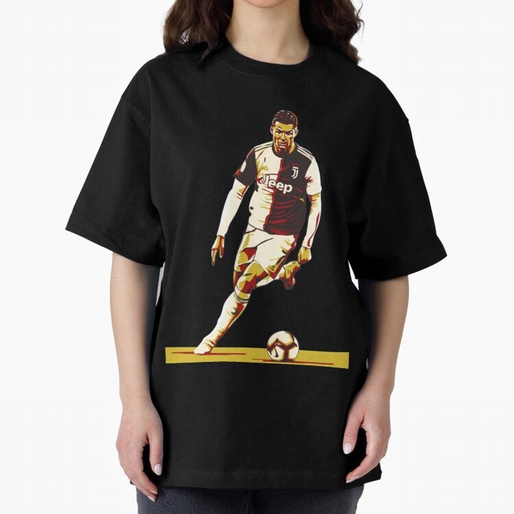 Cristiano Ronaldo Ronaldo Oversized T-Shirt Remember FIFA World Cup 2026 Group Stage for Fans of Haaland and Brazil, Portugal and Argentina, Bringing Game Day Rituals, Football Legends, Country Pride and the Road to the Final; Perfect for Fans,