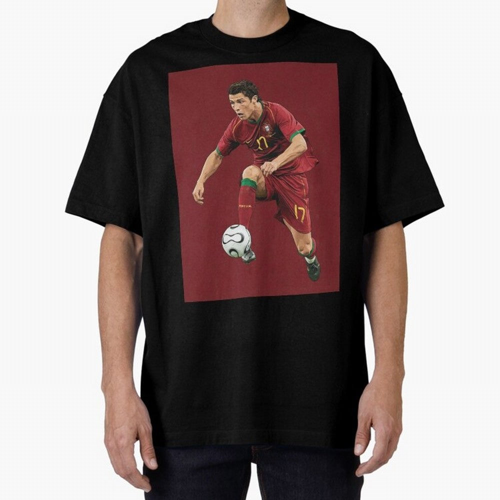 Ronaldo Oversized T-Shirt Wear the Spirit of Global Football Passion for FIFA World Cup 2026 Group Stage, Connected to Messi, Portugal, Spain and Germany, Stadium Memories, Football Loyalty, International Chants and Championship Tradition; Made for