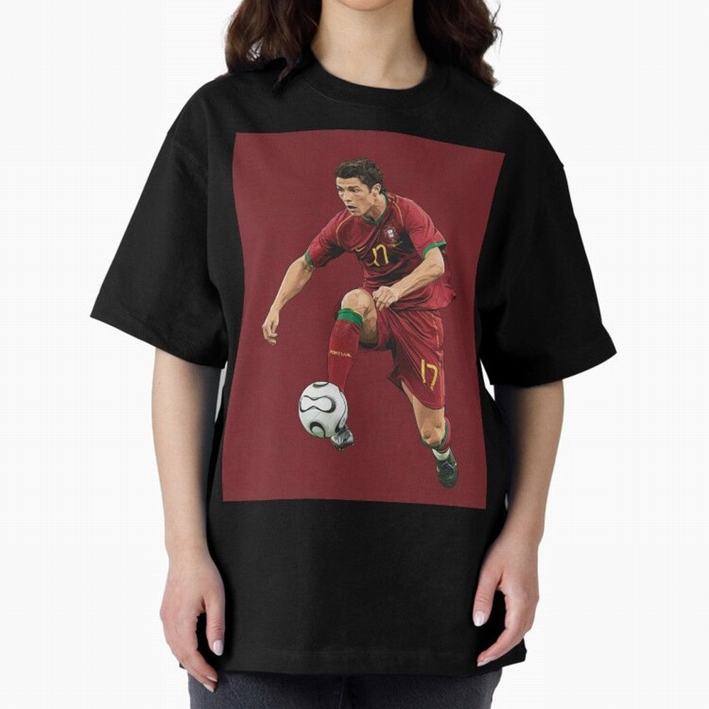 Ronaldo Oversized T-Shirt Wear the Spirit of Global Football Passion for FIFA World Cup 2026 Group Stage, Connected to Messi, Portugal, Spain and Germany, Stadium Memories, Football Loyalty, International Chants and Championship Tradition; Made for