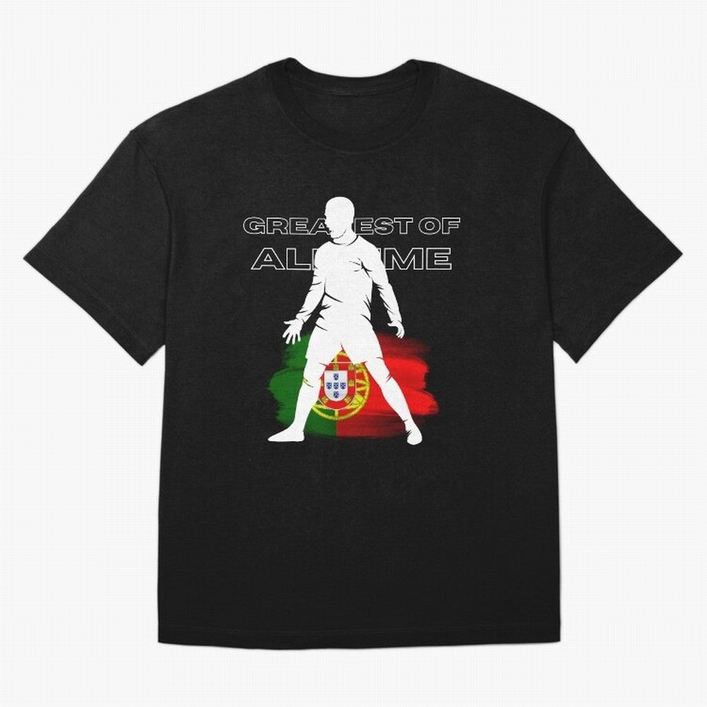 Cristiano Ronaldo Portugal Greatest Of All Time Oversized T-Shirt Follow Every Goal of Match Day Hype around FIFA World Cup 2026, Neymar, Portugal, Fan Favorite Moments, National Team Passion, Big Match Drama and Soccer History; Made for Collectors