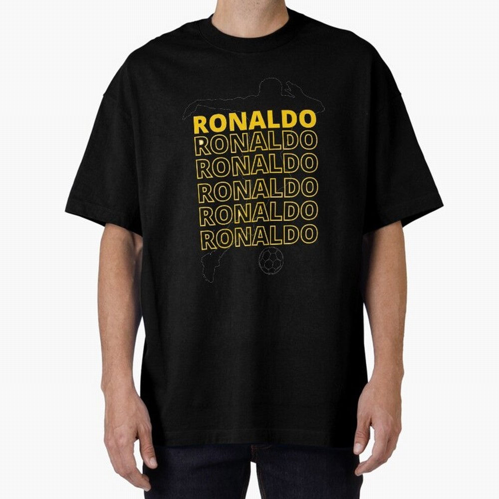 Ronaldo Oversized T-Shirt Relive the Noise and Pride of FIFA World Cup 2026 USA Canada Mexico with Messi and Cristiano Ronaldo, Argentina Energy, Stadium Chants, National Pride, Trophy Dreams and Unforgettable Football Memories; Perfect for
