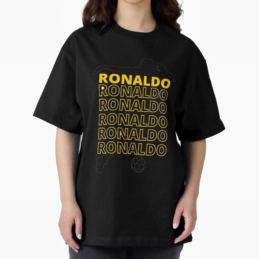 Ronaldo Oversized T-Shirt Relive the Noise and Pride of FIFA World Cup 2026 USA Canada Mexico with Messi and Cristiano Ronaldo, Argentina Energy, Stadium Chants, National Pride, Trophy Dreams and Unforgettable Football Memories; Perfect for