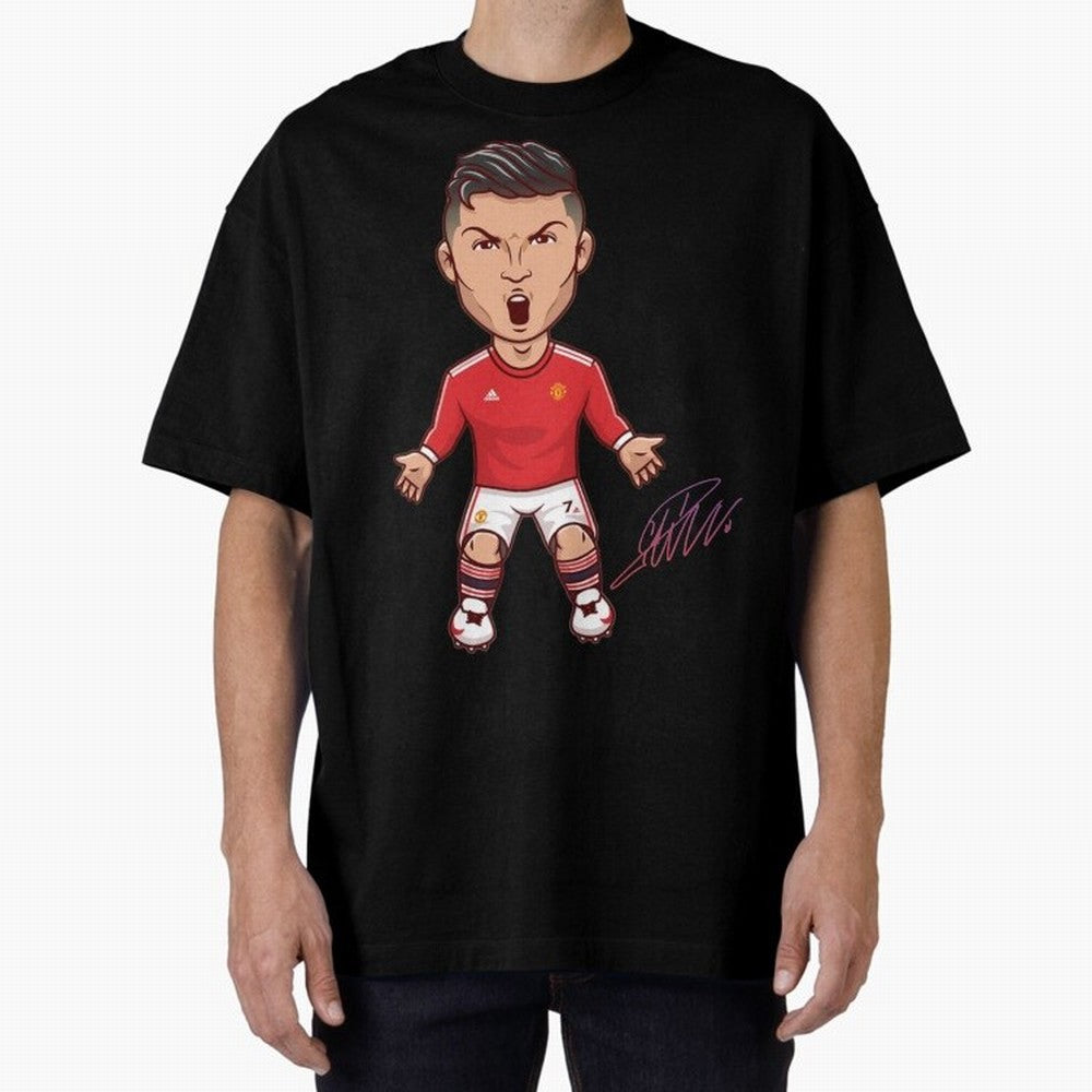 Cristiano Ronaldo CR7 Signature Oversized T-Shirt Back Your Heroes with FIFA World Cup 2026 Group Stage for Fans of Neymar and England and Germany, Bringing Stadium Memories, Football Loyalty, International Chants and Championship Tradition;